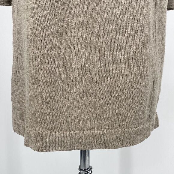 Vintage Antonella Preve New York M Santana Knit Midi Dress Embellished Beige 80s - Picture 7 of 15